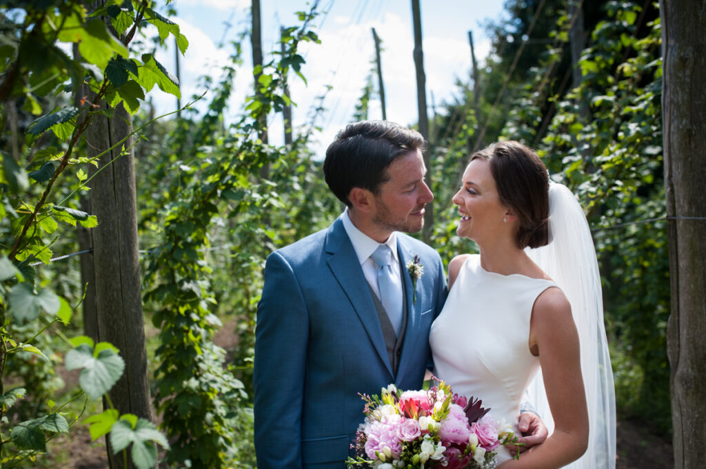 Wedding photographer ottawa vinyard portrait
