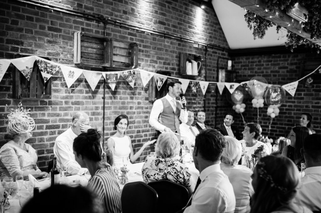 Groom Speech Wedding Photographer Ottawa