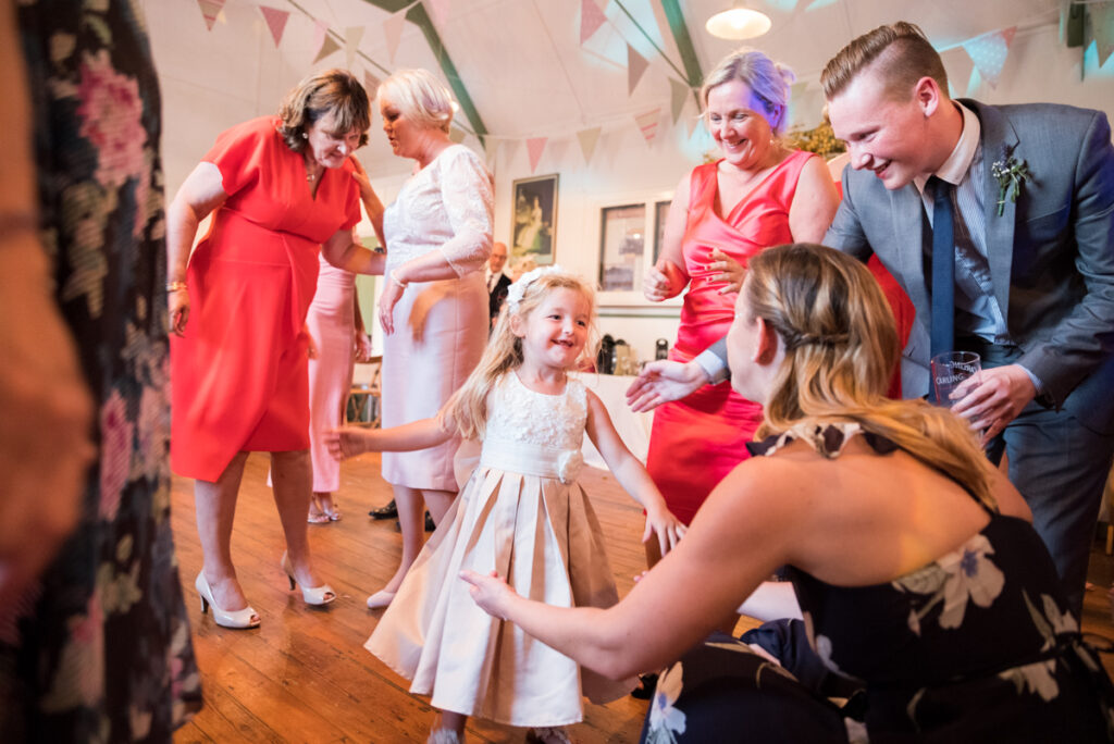 Wedding Photographer Ottawa Documentary Photo of Child Dancing