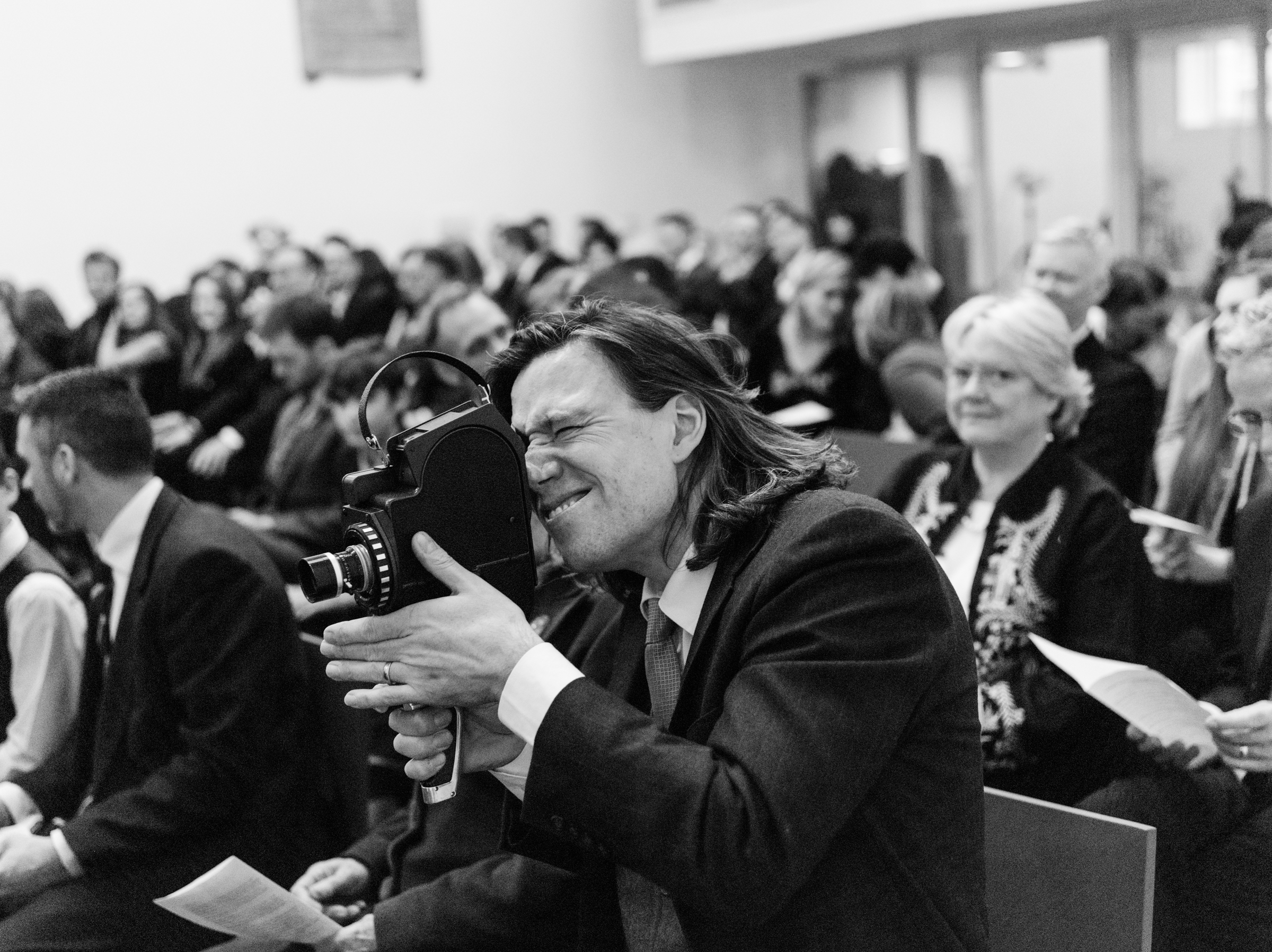 wedding photographer ottawa  HelenJon-187jpg ❥ Ottawa Wedding Photographer Guest filming ceremony with vintage camera by Sara wedding photographer ottawa