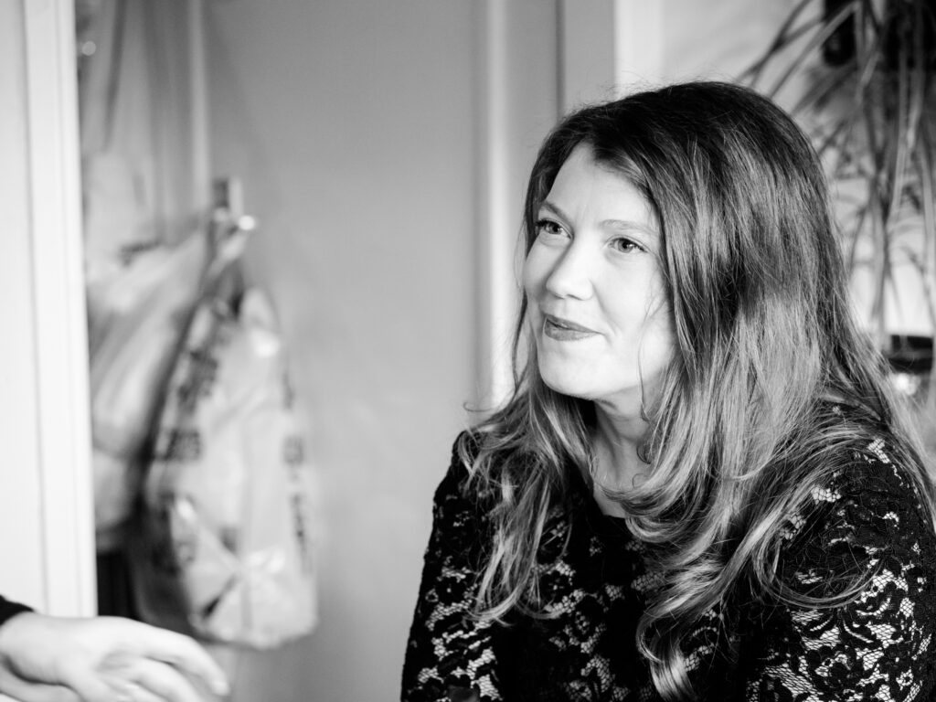 Portrait of the Bride's friend getting ready before the ceremony by Ottawa Wedding Photographer Sara