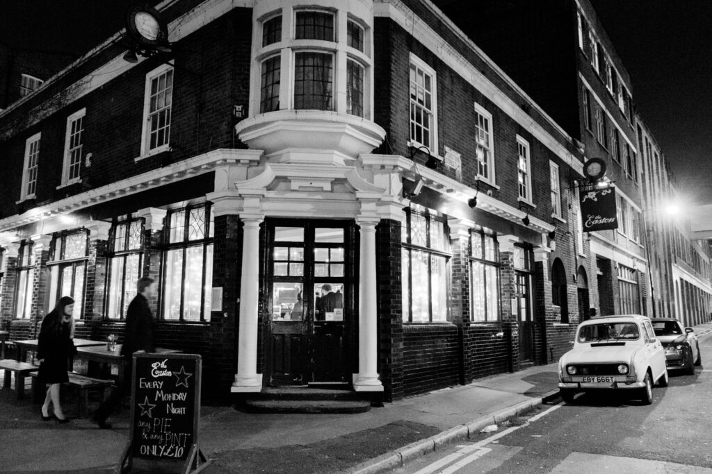 Reception venue in black and white by wedding photographer ottawa ontario documentary reportage