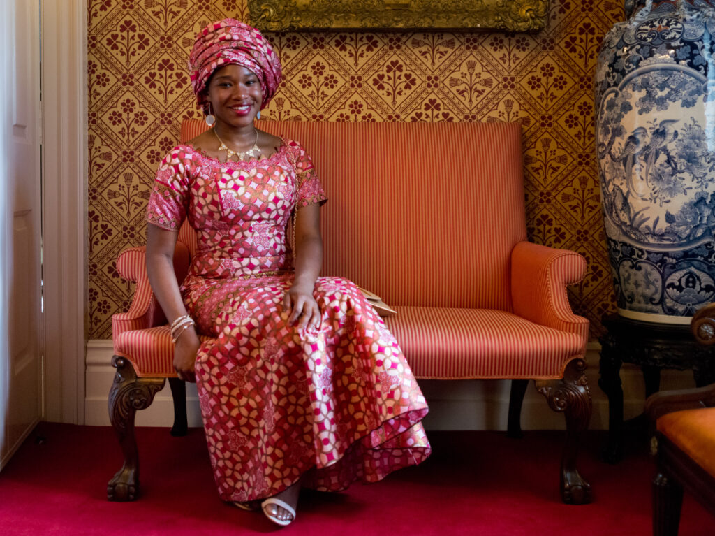 Guest posing for portrait - Ottawa Wedding Photographer Sara - Nigerian African wedding