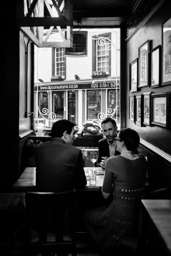 Guests inside the reception venue Ottawa wedding photographer