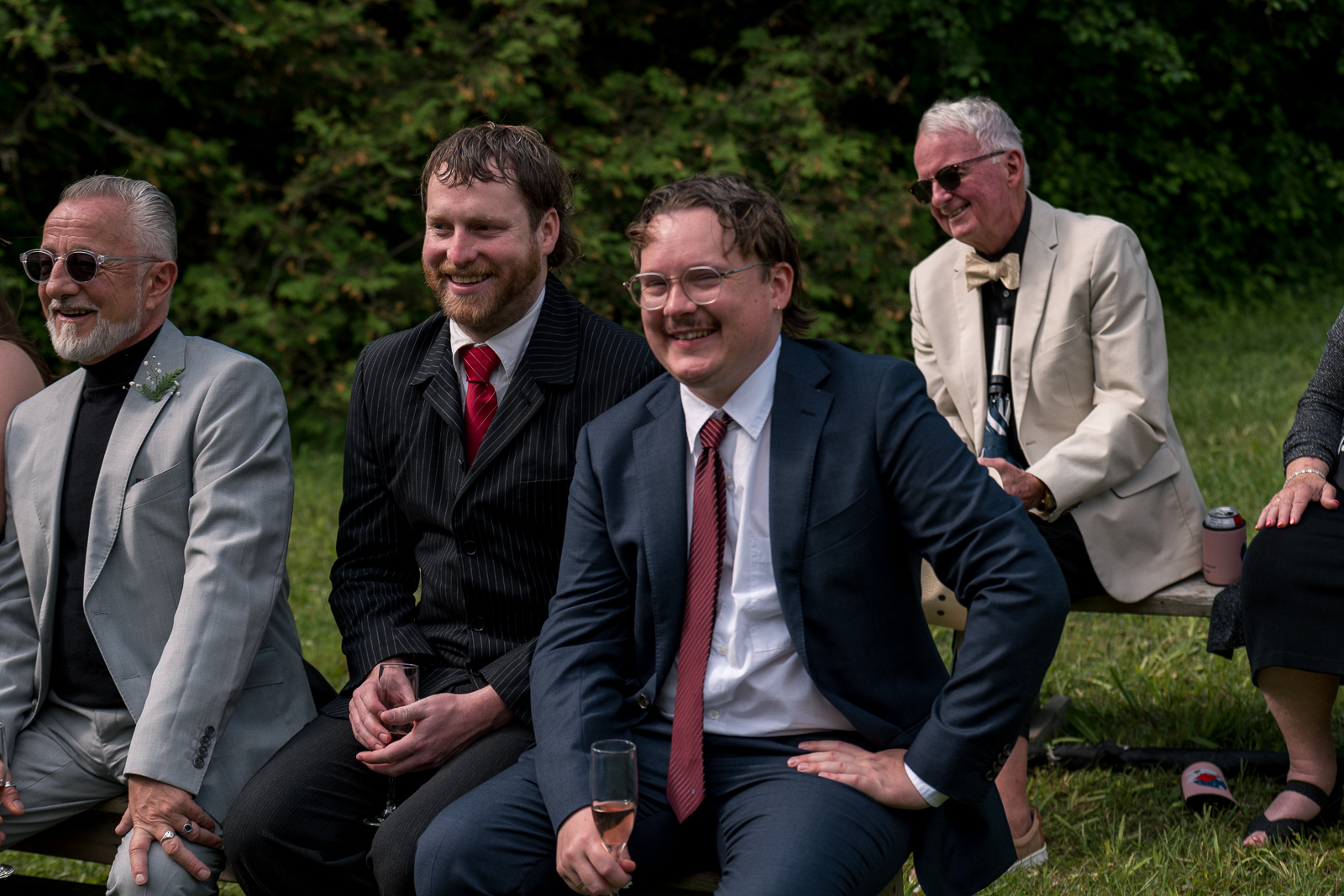Ottawa Wedding Photographer Sara-1067712 ❥ Ottawa Wedding Photographer Guests at camp style wedding by Ottawa Wedding Photographer Sara