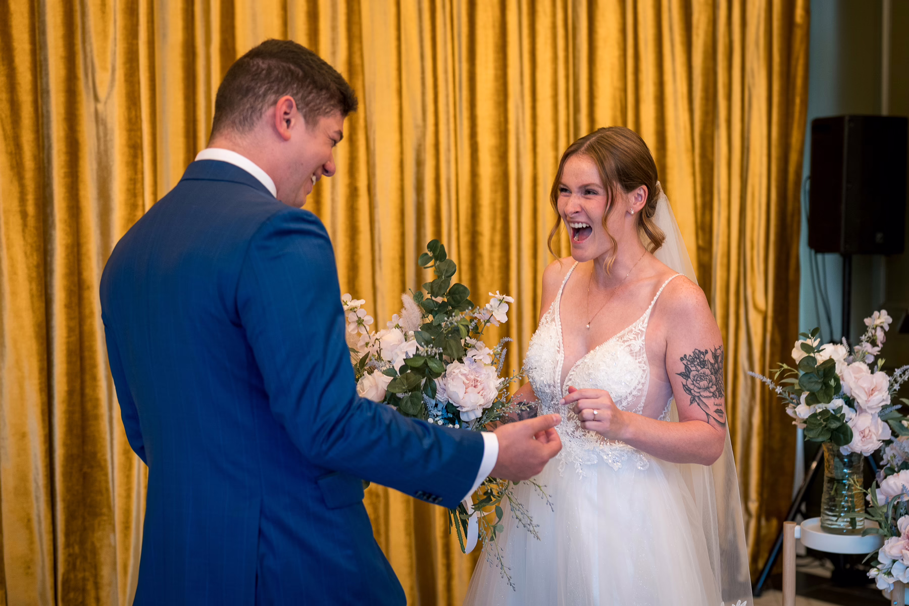 Ottawa Wedding Photographer Sara VD-1132304 ❥ Ottawa Wedding Photographer Bride and groom first look by Ottawa Wedding Photographer Sara