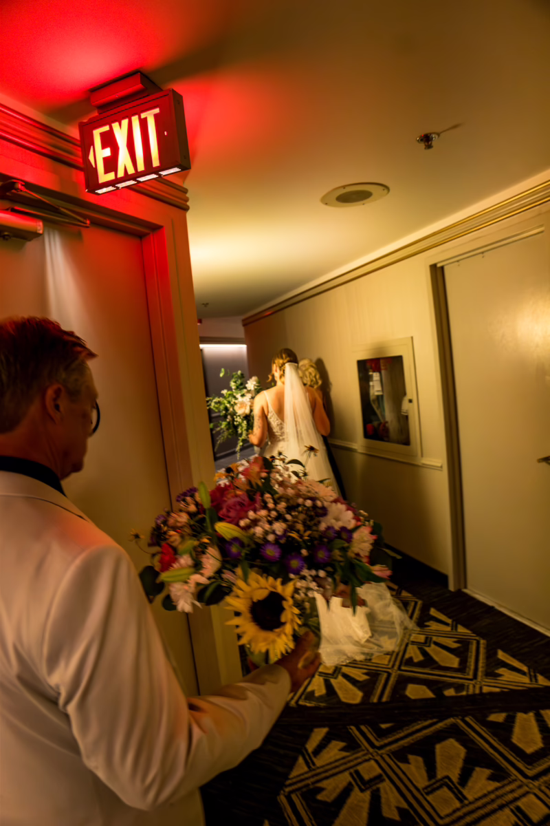 Ottawa Wedding Photographer Sara VD--6 ❥ Ottawa Wedding Photographer Bride walking through lord elgin hotel with her father by Ottawa Wedding Photographer Sara
